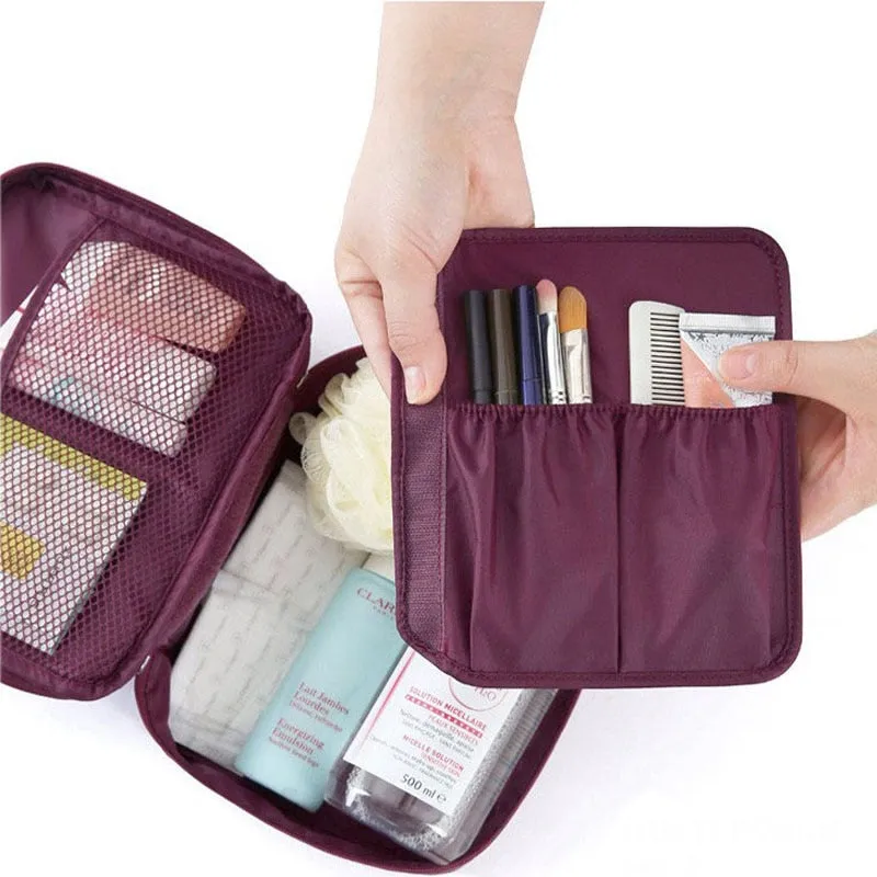 Nylon Casual Style Soft Look Makeup Pouch For Women Fashion