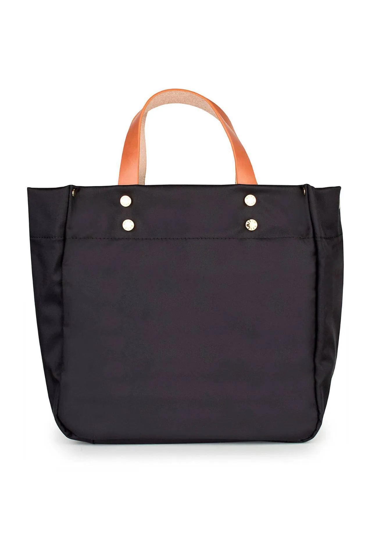 Nylon Travel Tote with Leather Accents