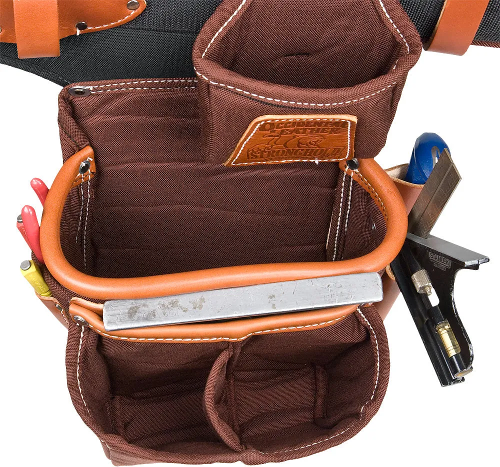 Occidental Leather 9855 Adjust-to-Fit Fat Lip Tool Bag Set - Cafe