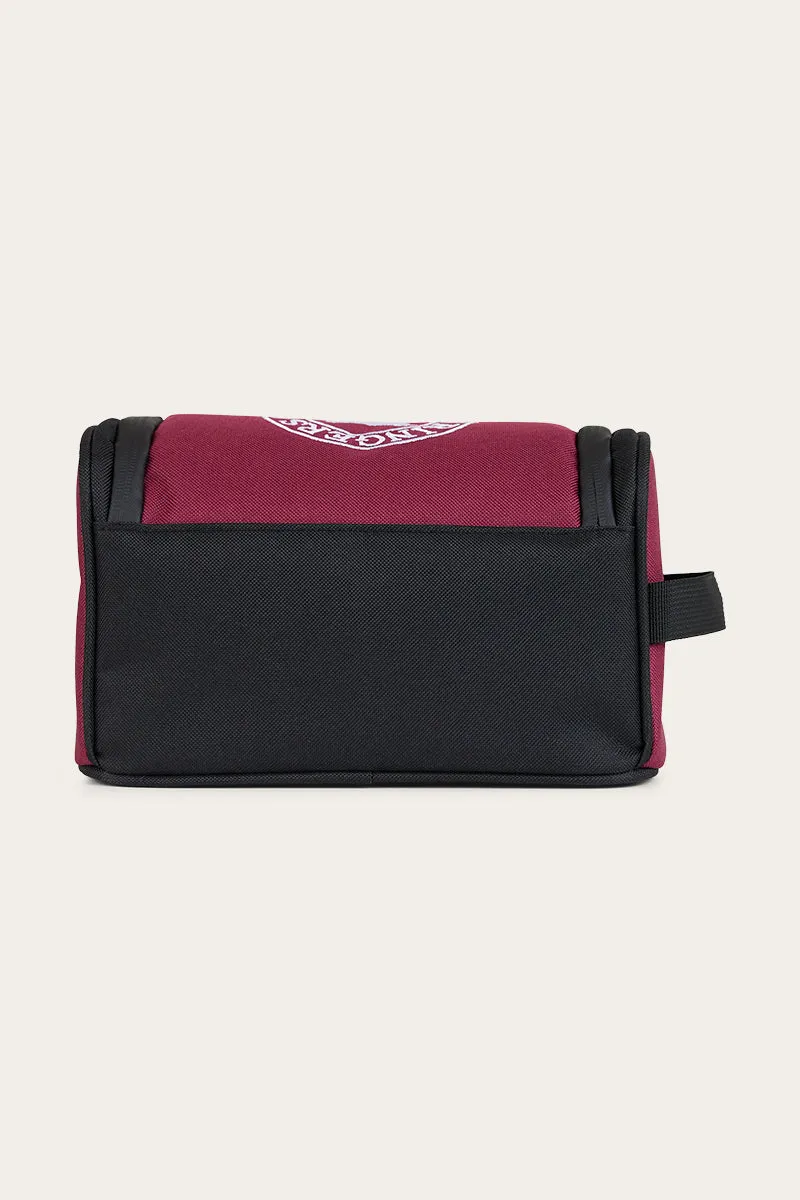 Occy Toiletry Bag - Burgundy / Black