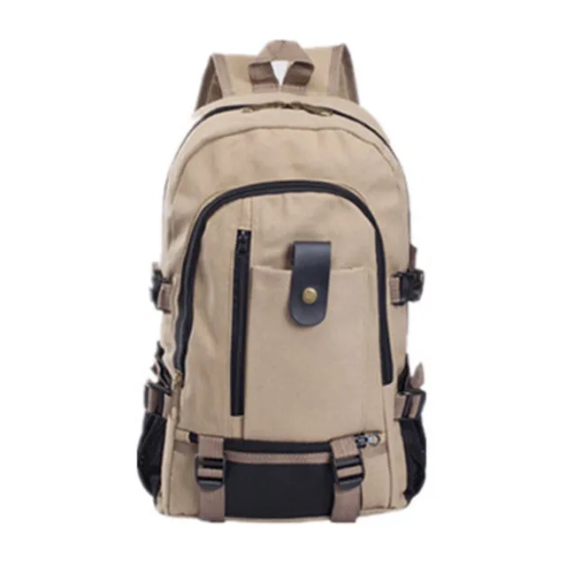 Outdoor sports fitness Gym Bags canvas large capacity men's shoulder backpack  travel backpacks college bag