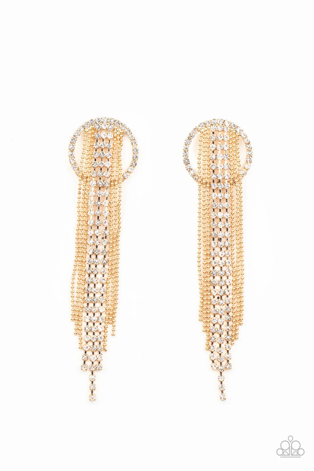 Paparazzi Dazzle by Default Earrings Gold