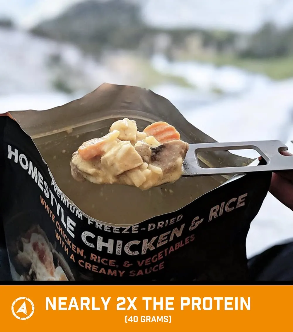 Peak Refuel Freeze-Dried Homestyle Chicken and Rice - 2 Serving Pouch