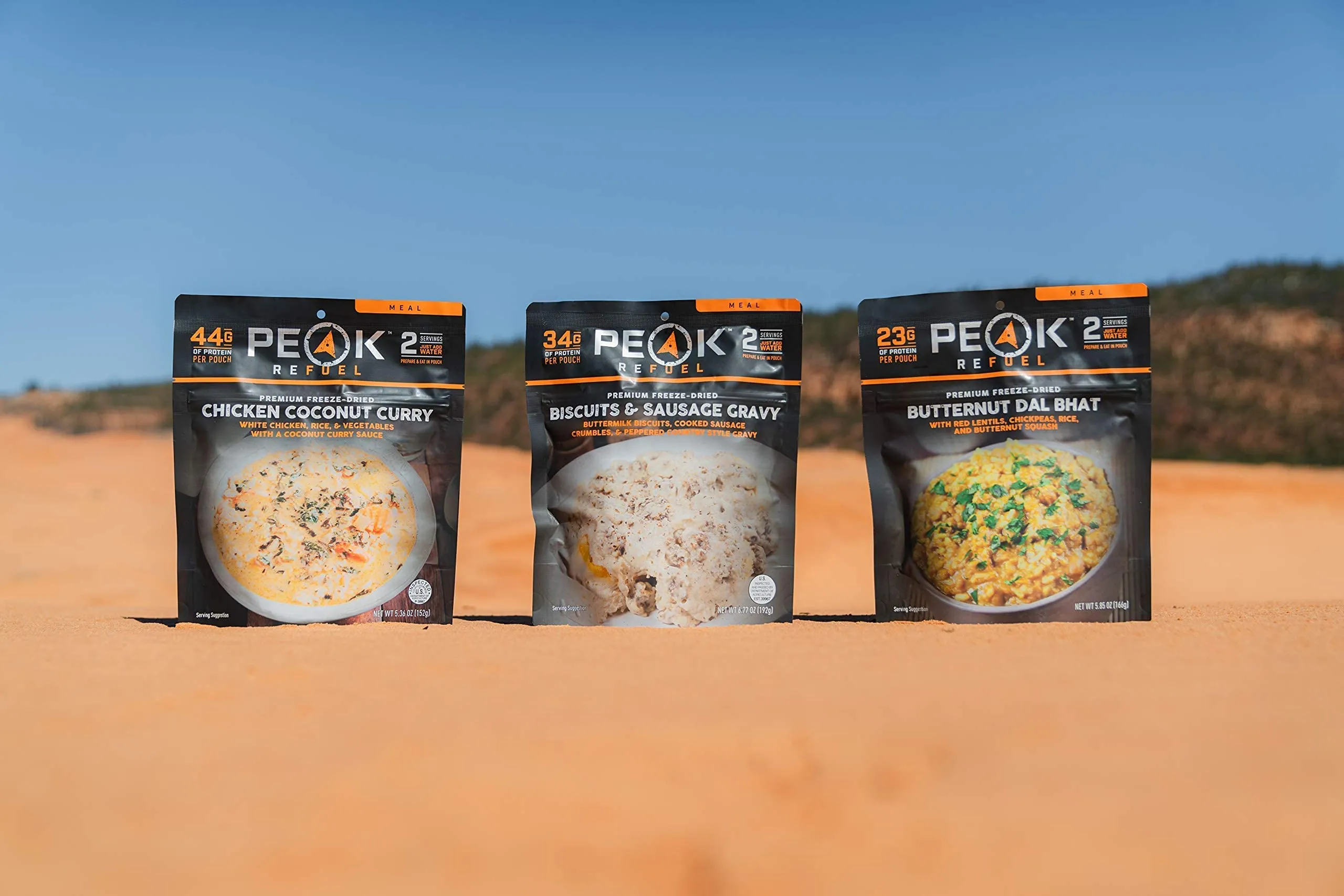 Peak Refuel Freeze-Dried New Meals Sample Pack Pouch