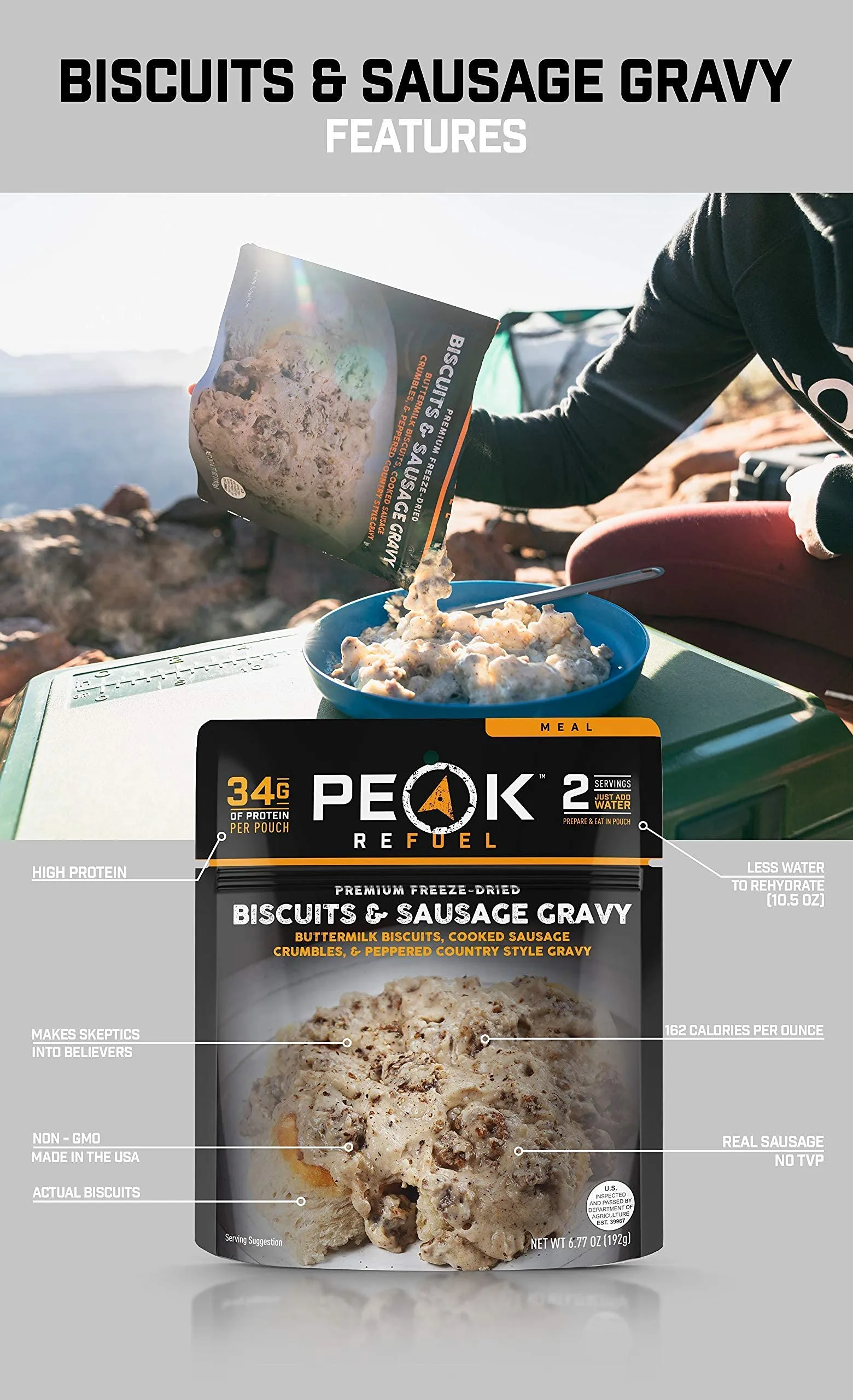 Peak Refuel Freeze-Dried New Meals Sample Pack Pouch