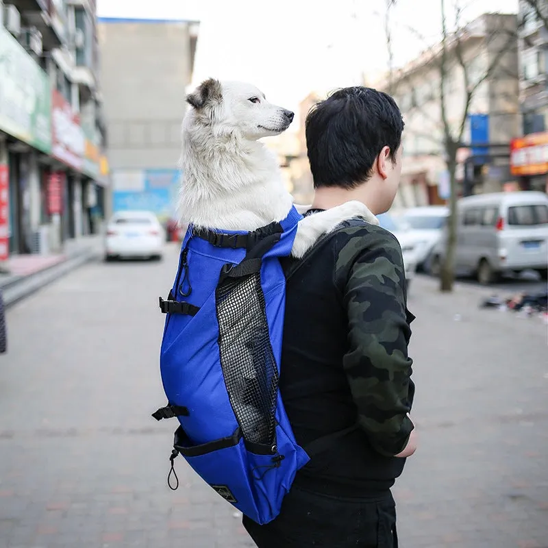 Pet Dog Carrier Bag For Dogs Double Shoulder Portable Travel Pet Backpack