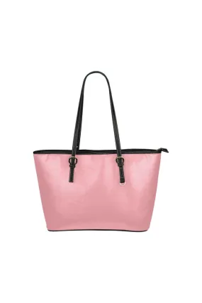 Pink Leather Tote Bag/Small