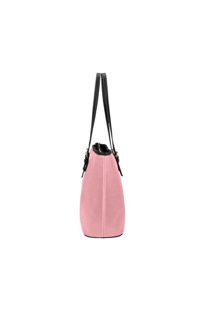 Pink Leather Tote Bag/Small