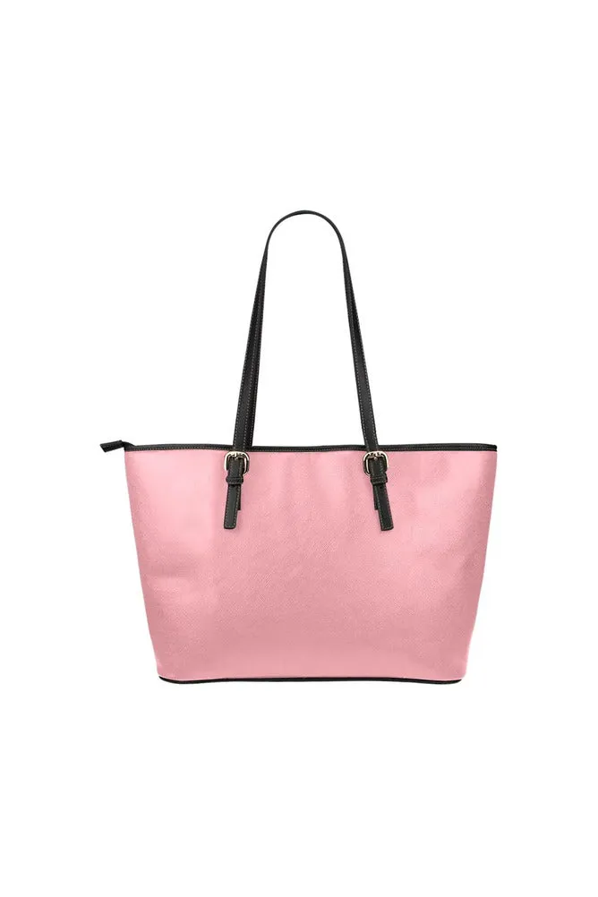 Pink Leather Tote Bag/Small