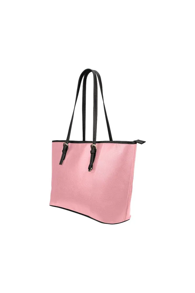 Pink Leather Tote Bag/Small