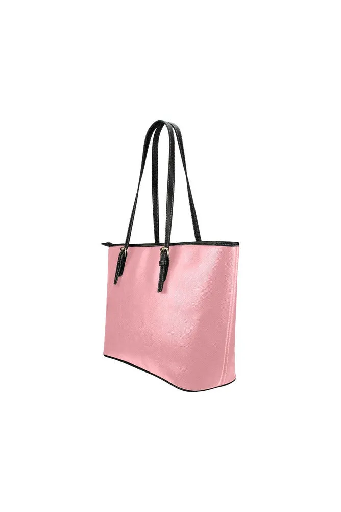 Pink Leather Tote Bag/Small