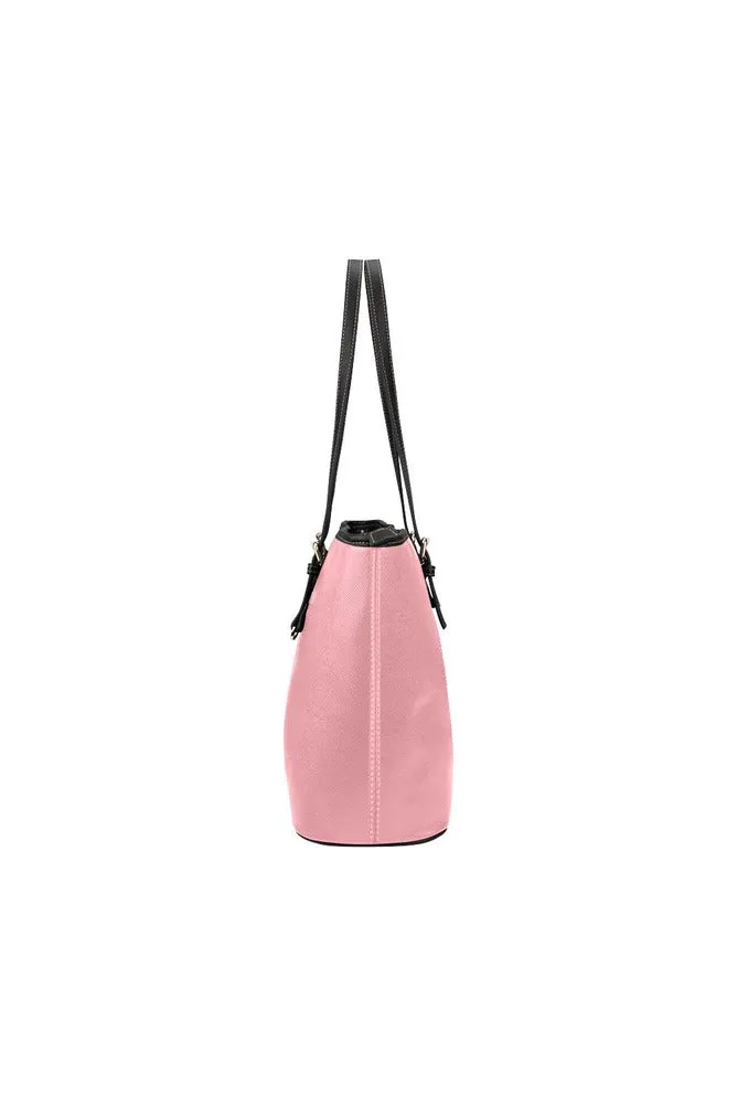 Pink Leather Tote Bag/Small