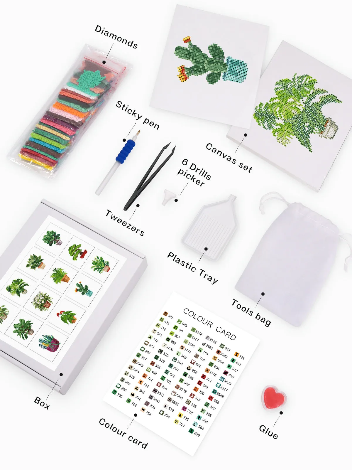 Plants Collection 2 - Diamond Painting Mini Kit