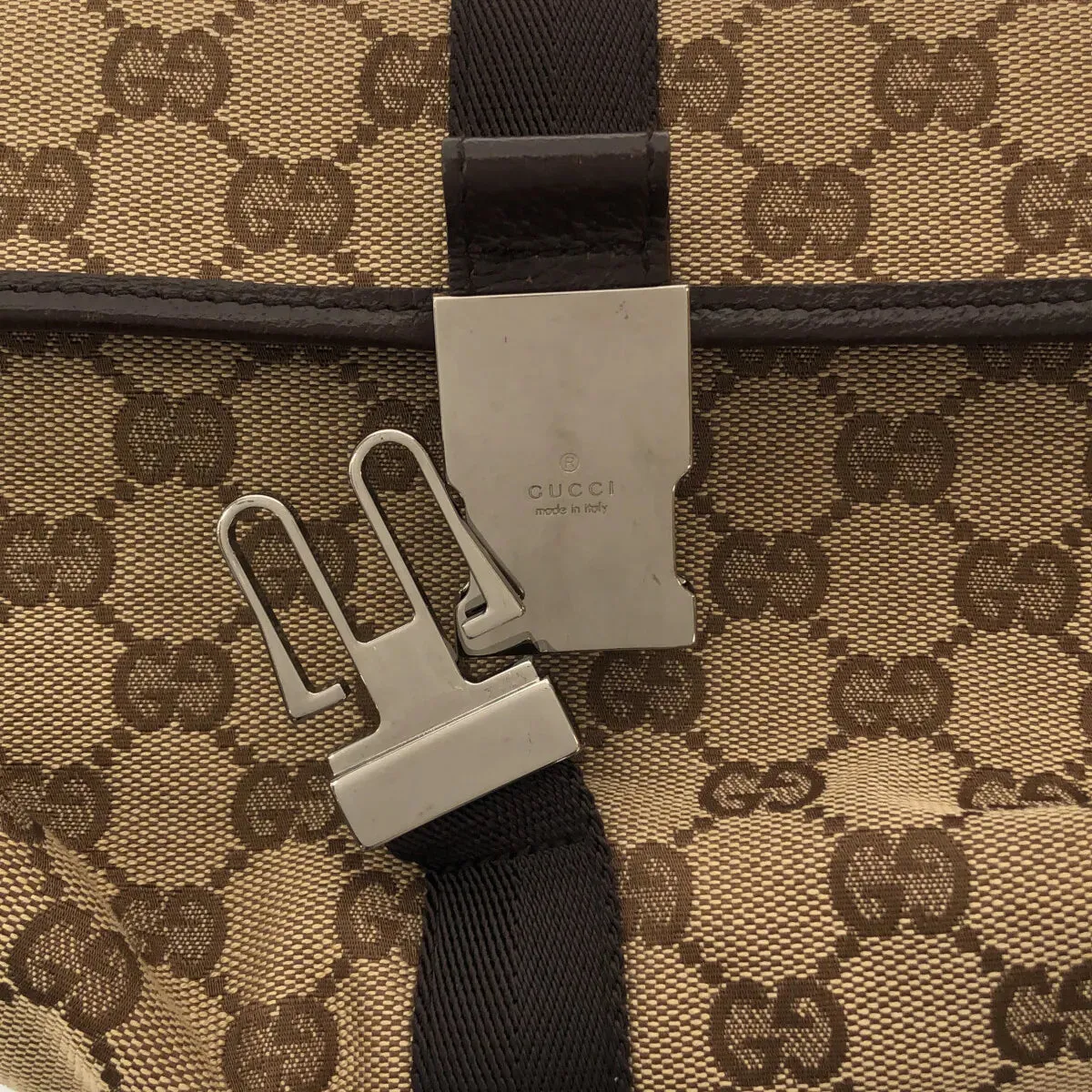 Pre-Owned Gucci GG Monogram Canvas Belt/ Bum Bag