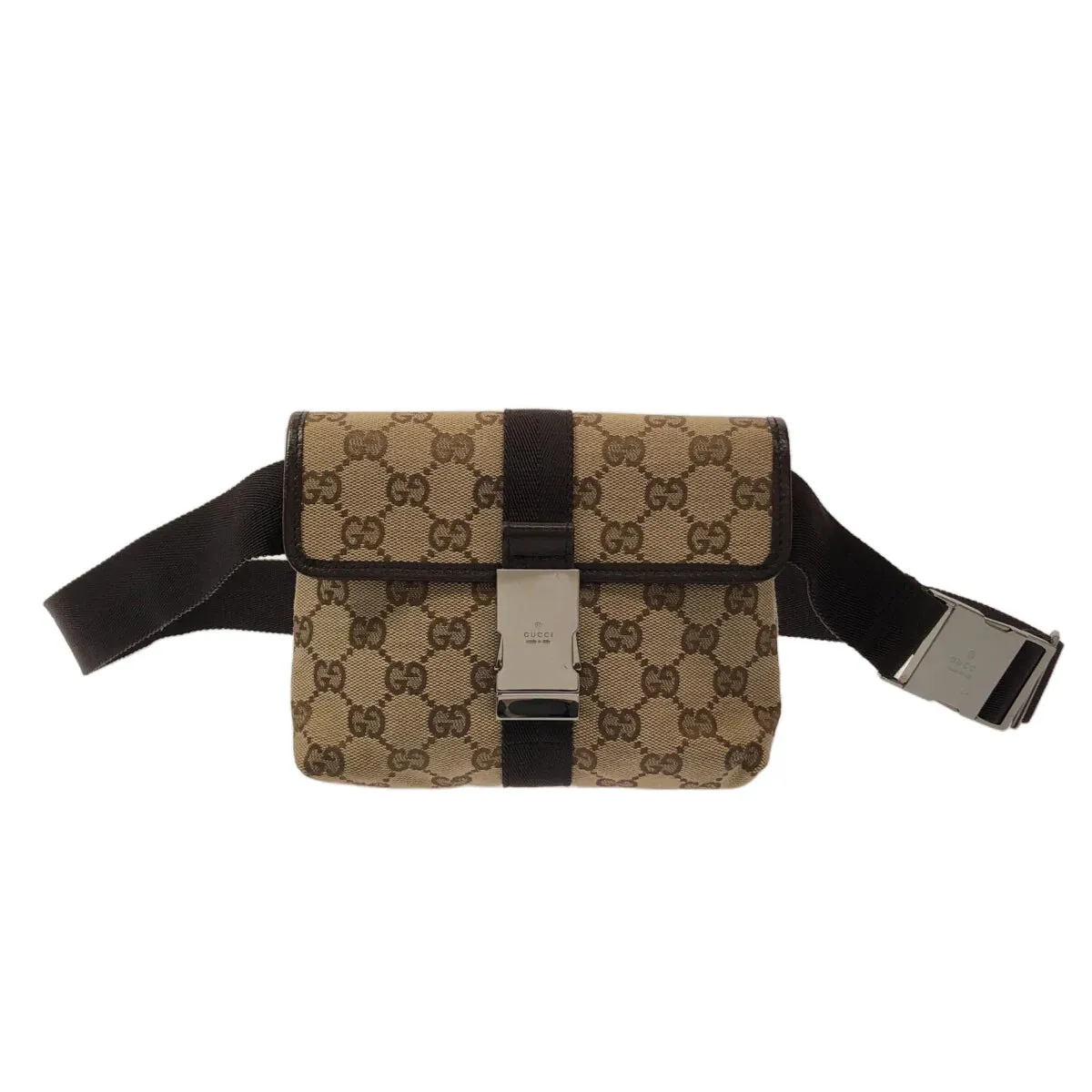 Pre-Owned Gucci GG Monogram Canvas Belt/ Bum Bag