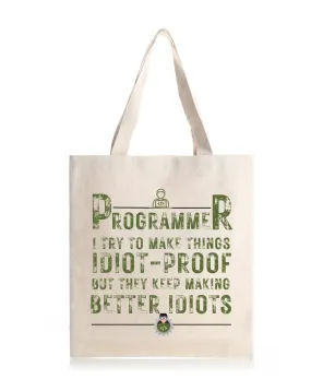 Programmer -  Canvas Reusable Bags