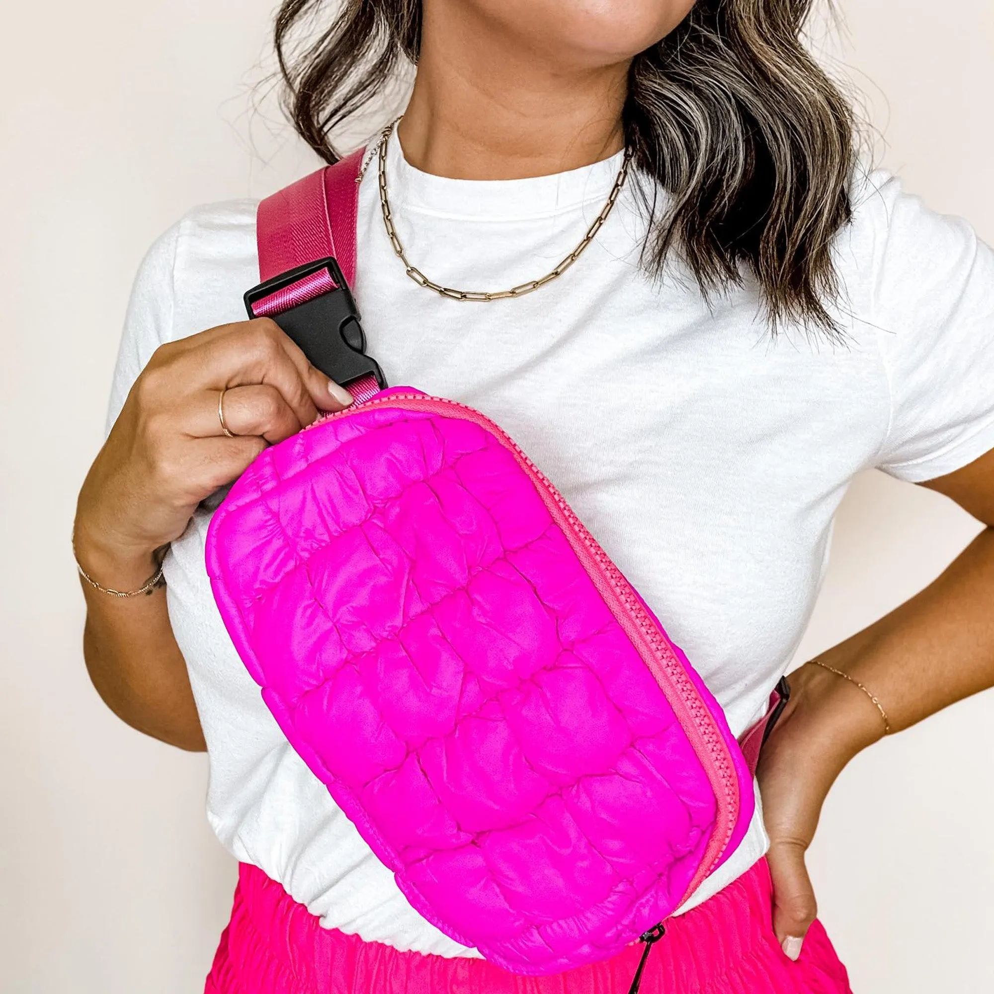 Puff Fanny Pack, Puff Waist Bag