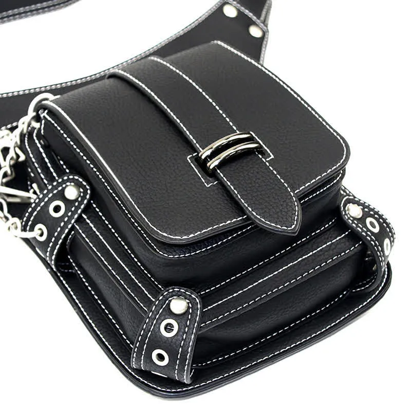 Punk Steampunk Motorcycle Crossbody Waist Leg Bag