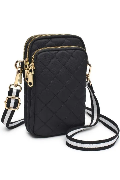 Quilted Cellphone Crossbody Bag