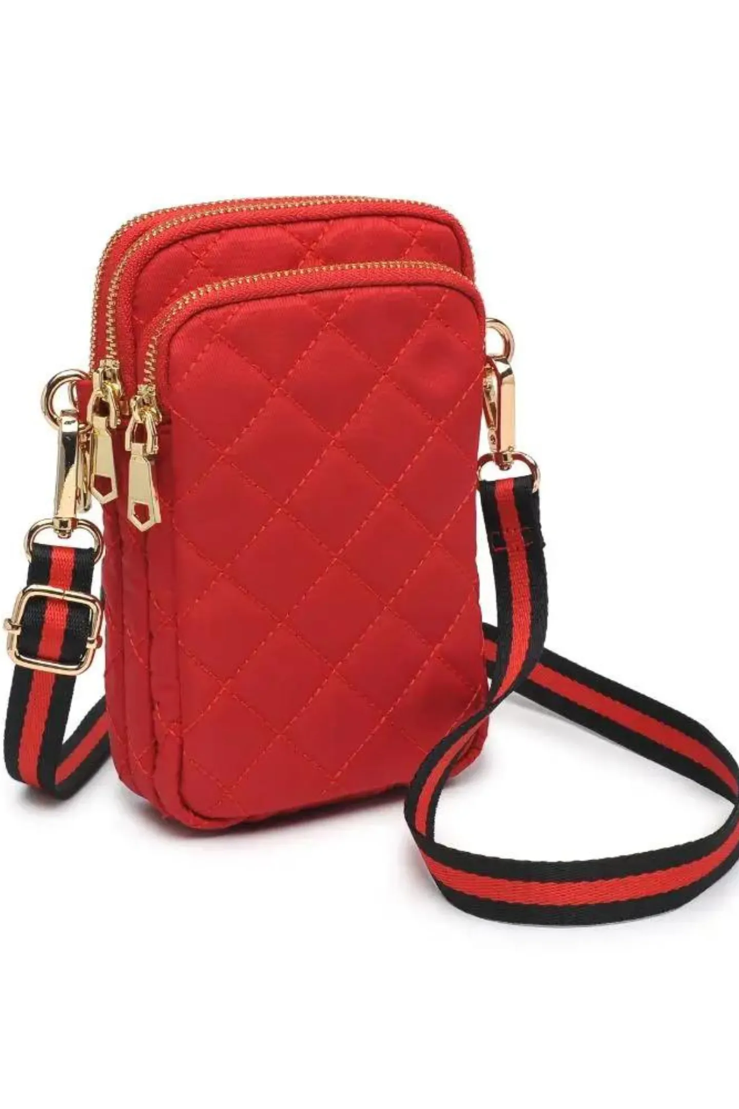 Quilted Cellphone Crossbody Bag