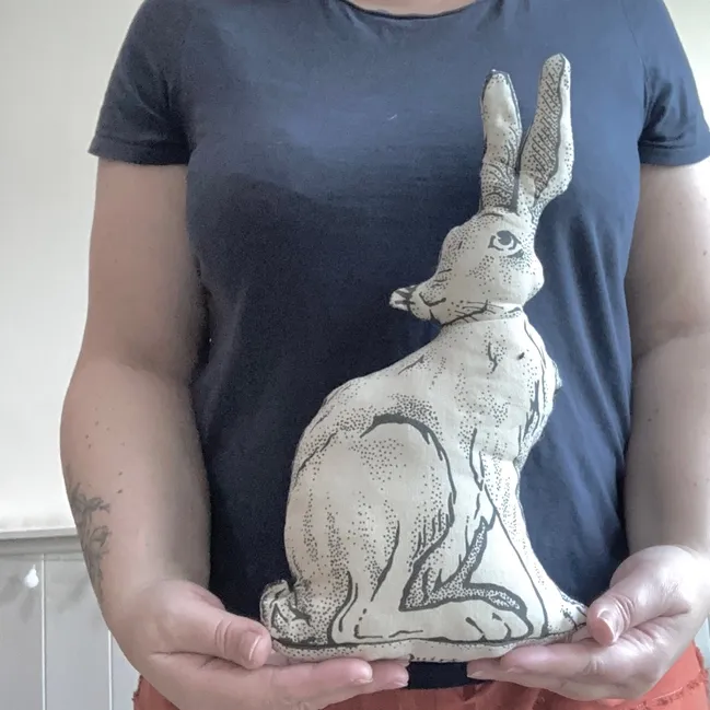 Quirk and Whimsey | Cut & Sew Tea Towel - Hare