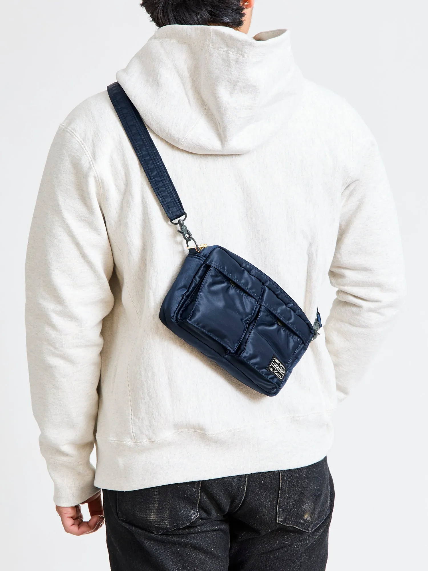 "Tanker" Shoulder Bag (S) in Iron Blue