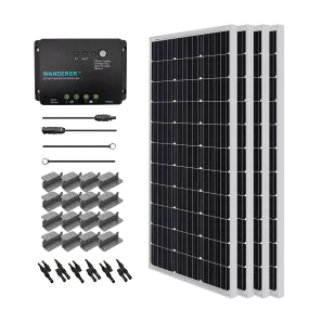 Renogy RNG-KIT-STARTER400D-WND30-US Watt 12 Volt Solar Starter Kit New