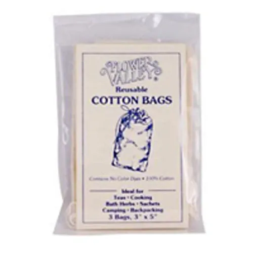 Reusable Cotton Teabags 3 Pk By Flower Valley