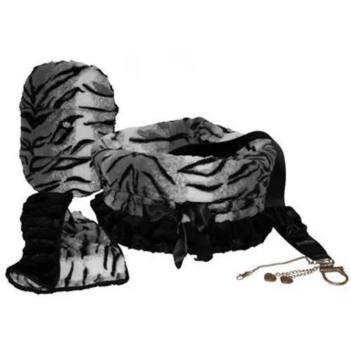 Reversible Snuggle Bug Dog Carrier Siberian Tiger/Black