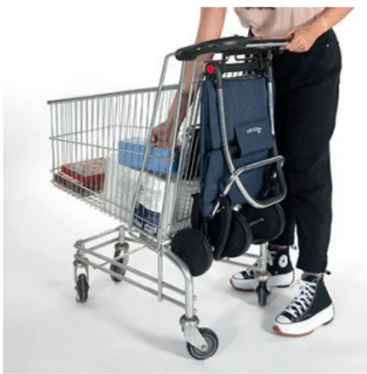 Rolser I-Max MF Logic 2 Wheels Folding Shopping Trolley - Sapphire