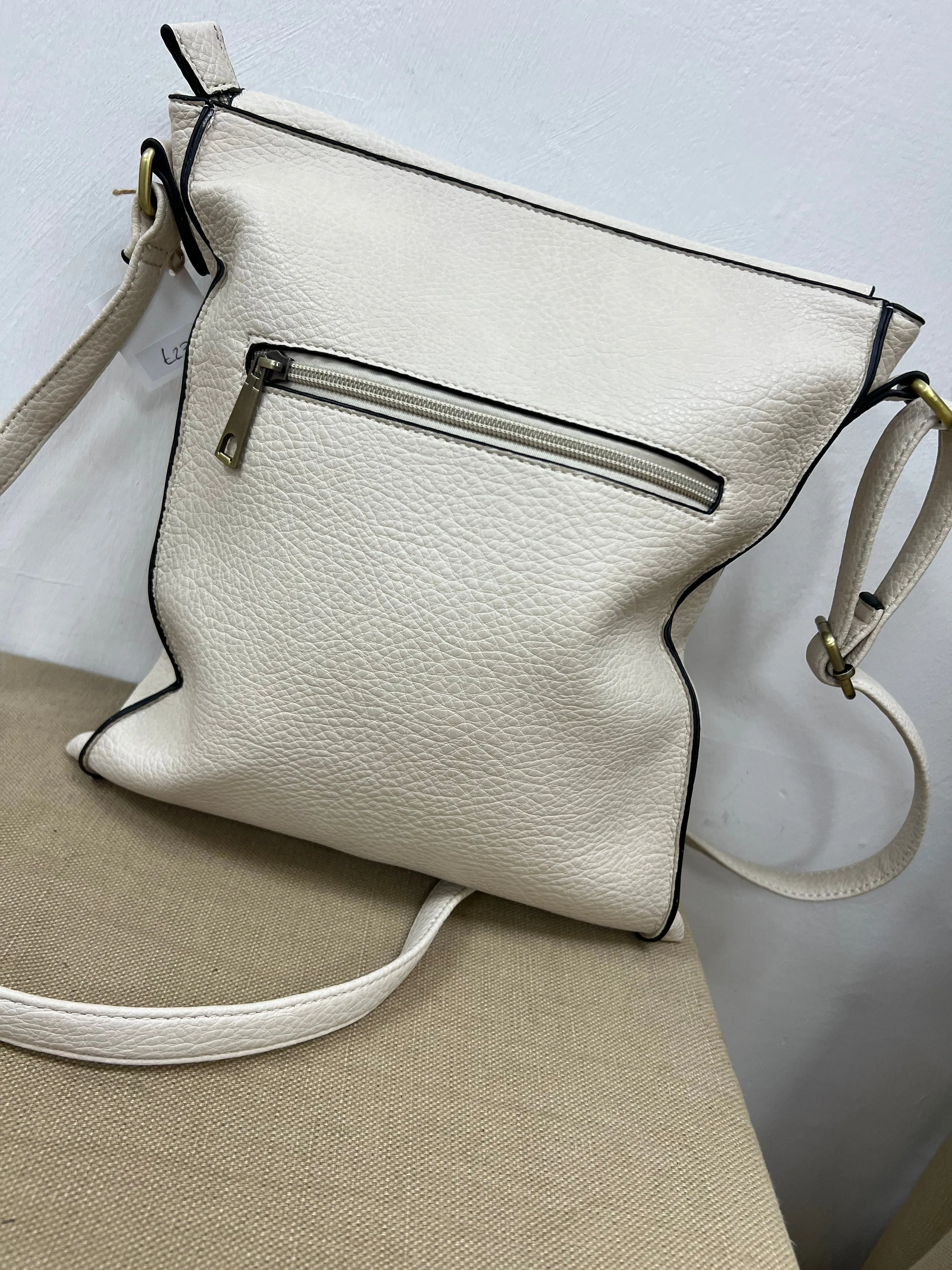 Satchel Crossbody Bag - Cream