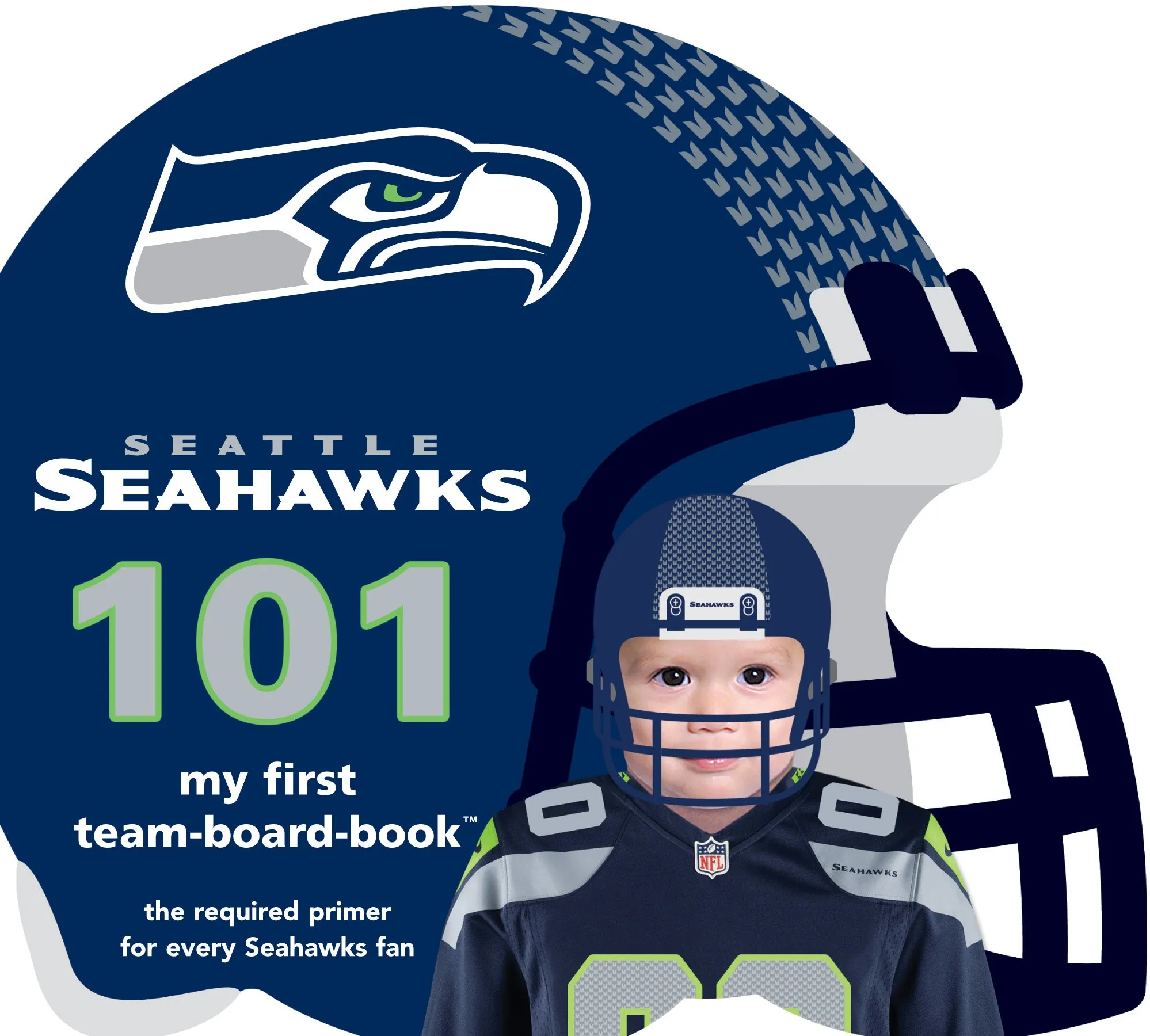 Seattle Seahawks licensed NFL Gift Set-Book with Rally Paper