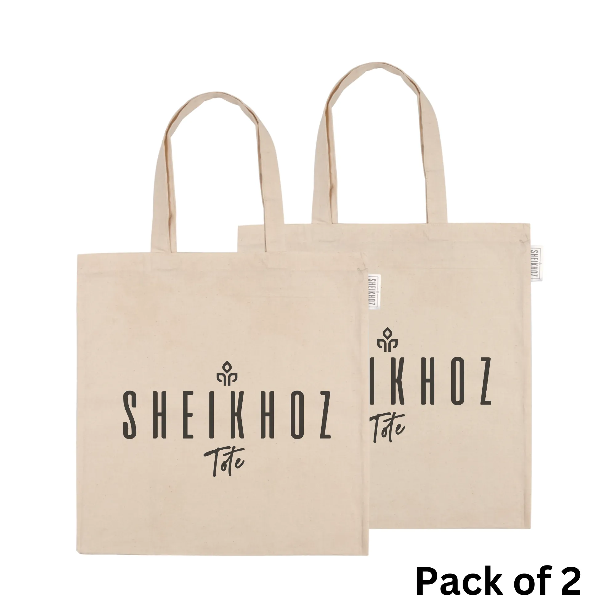 SHEIKHOZ Reusable Cotton Tote Bag - 140GSM Perfect for Everyday Use