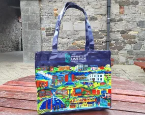 Simone Walsh UL Campus Print. 100% Coated Reusable Water Resistant Tote Bag.