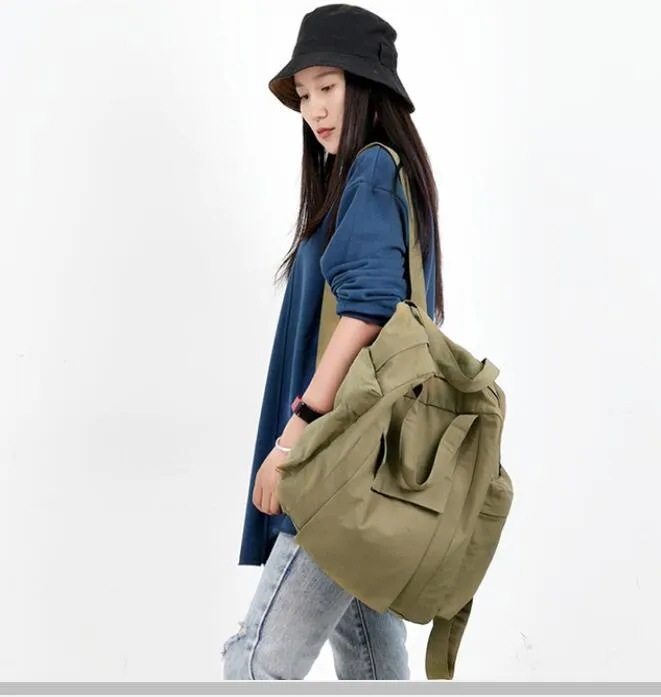 Simple Design Casual Large Backpack Women Handbag Bag Shoulder Tote Bag