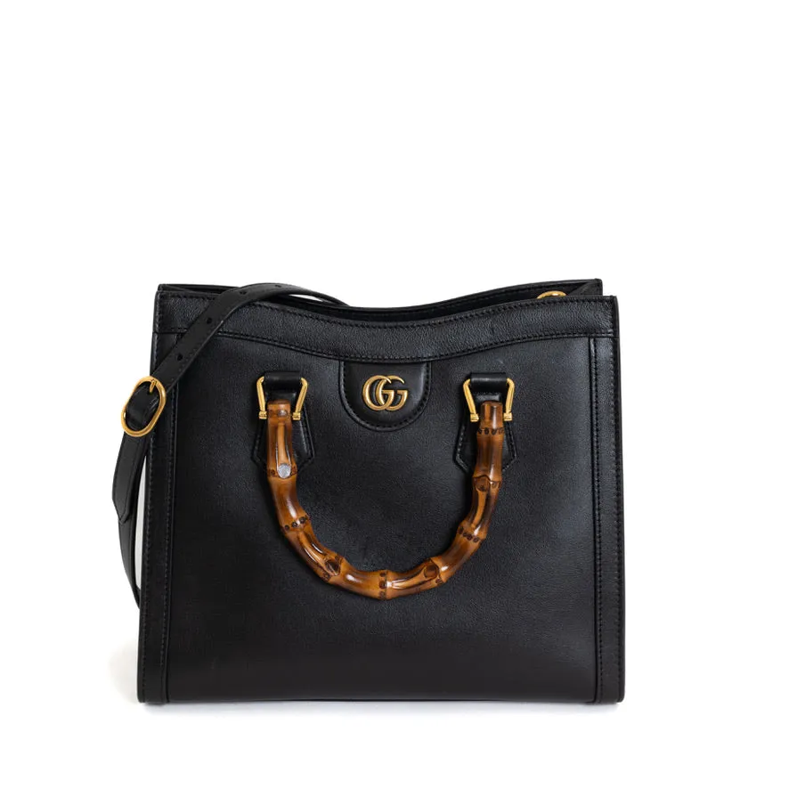 Small Diana Tote Black 2816