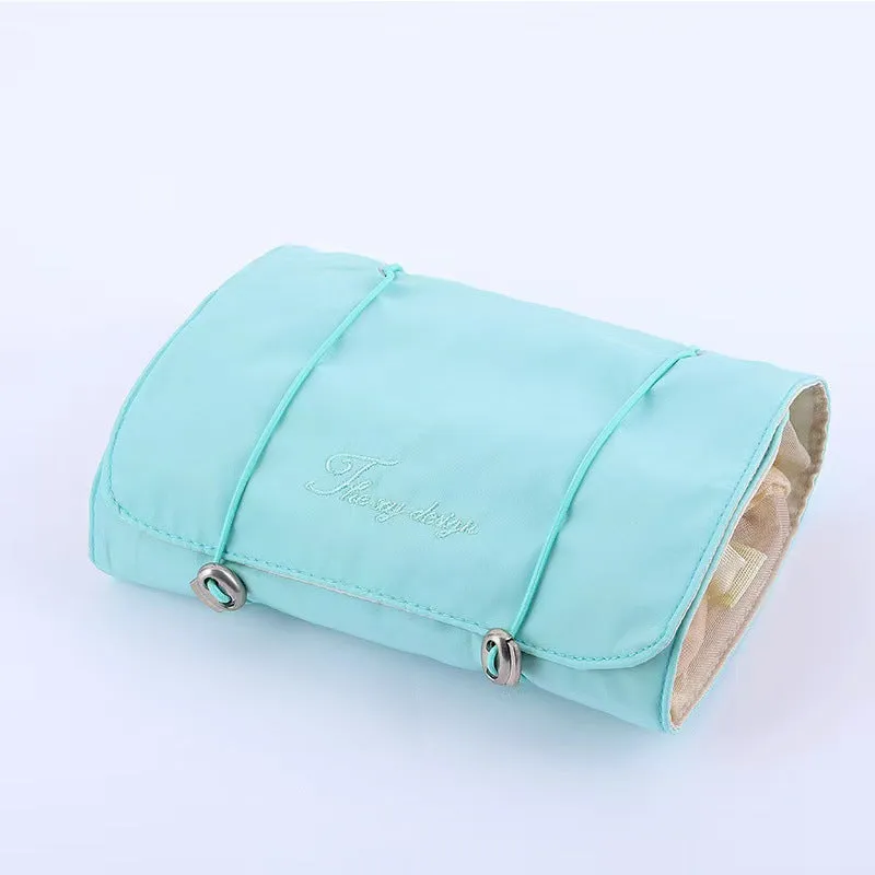 Style simple Ins style four-in-one cosmetic bag large capacity detachable toiletry bag travel portable