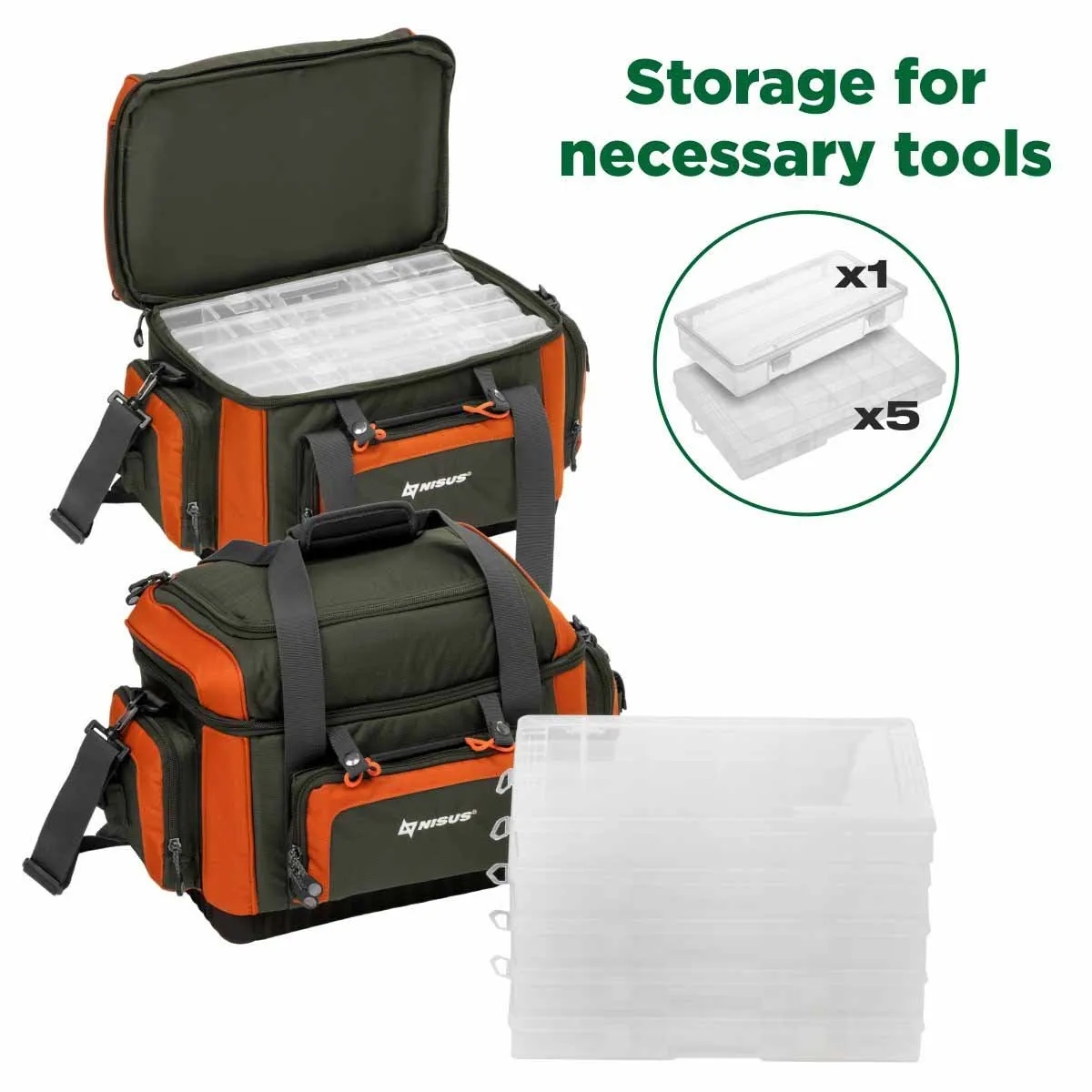 Tackle System for Fishing Tackle Storage with Shoulder Strap