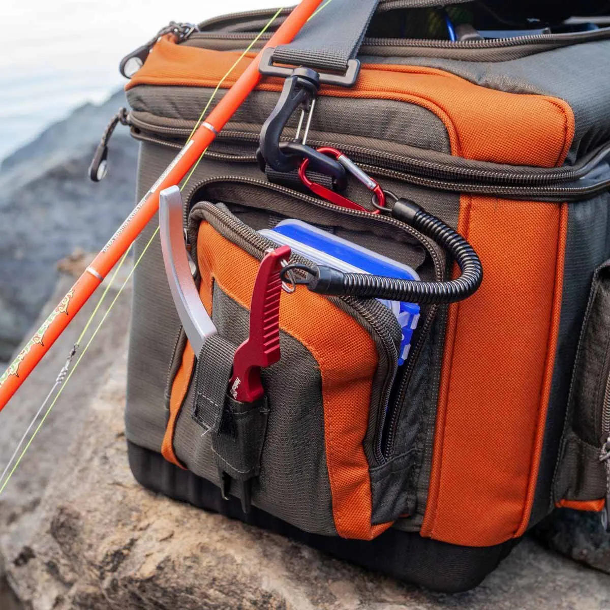 Tackle System for Fishing Tackle Storage with Shoulder Strap