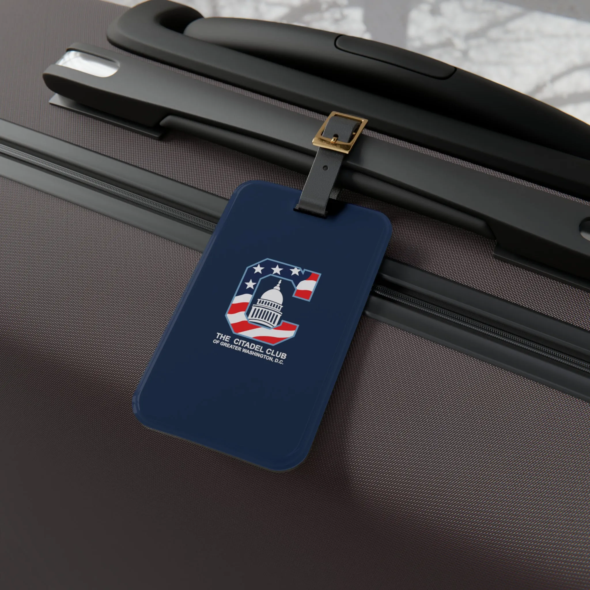 The Citadel, Alumni Club, Washington D.C. Club Logo, Blue Luggage Tag