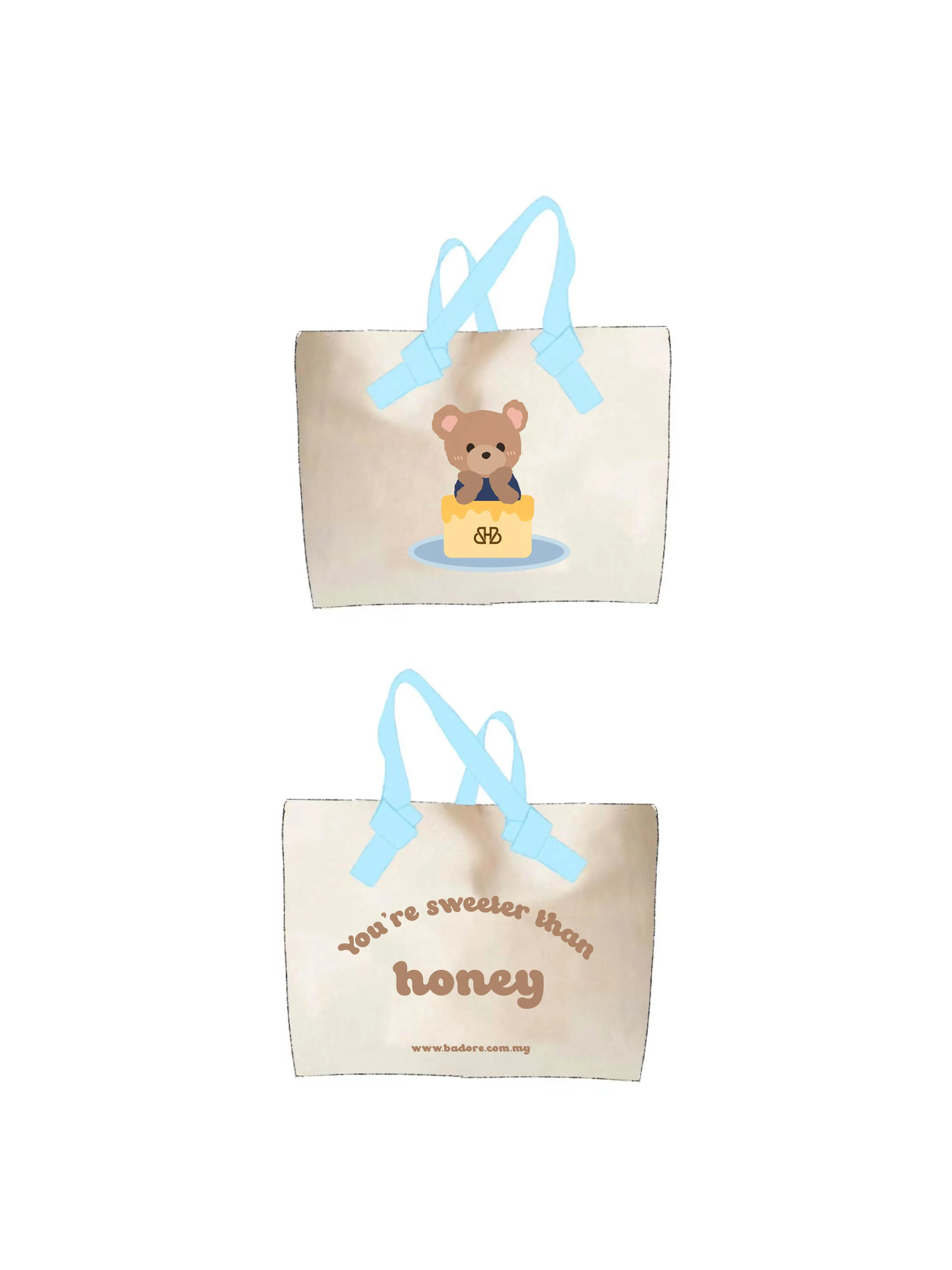 Toast Tote Bag Collection BLUE