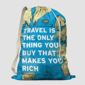 Travel Is - World Map - Laundry Bag