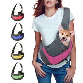 Travel Safe Pet Sling Carrier - Cozy Transport for Small Dogs & Cats (Up to 10 lbs)!