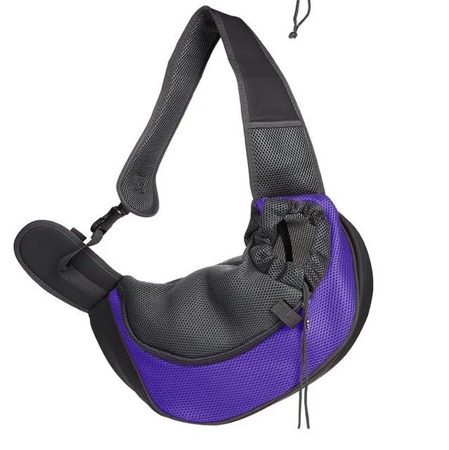 Travel Safe Pet Sling Carrier - Cozy Transport for Small Dogs & Cats (Up to 10 lbs)!