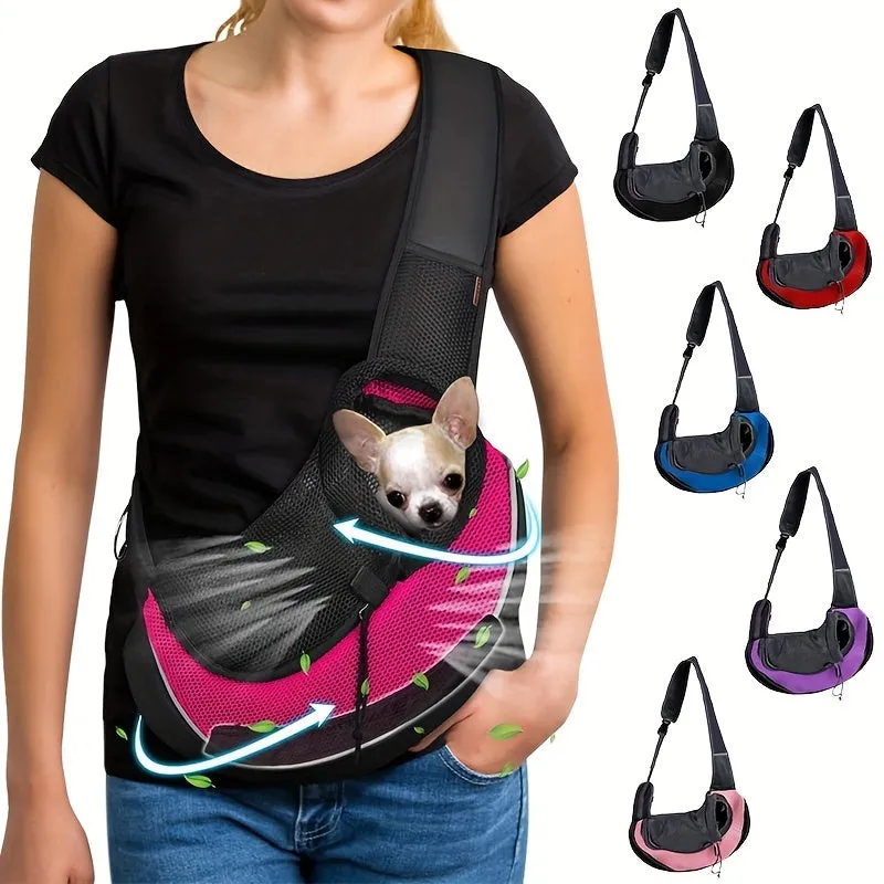 Travelfriendly Dog Sling Comfy Portable Pet Shoulder Bag