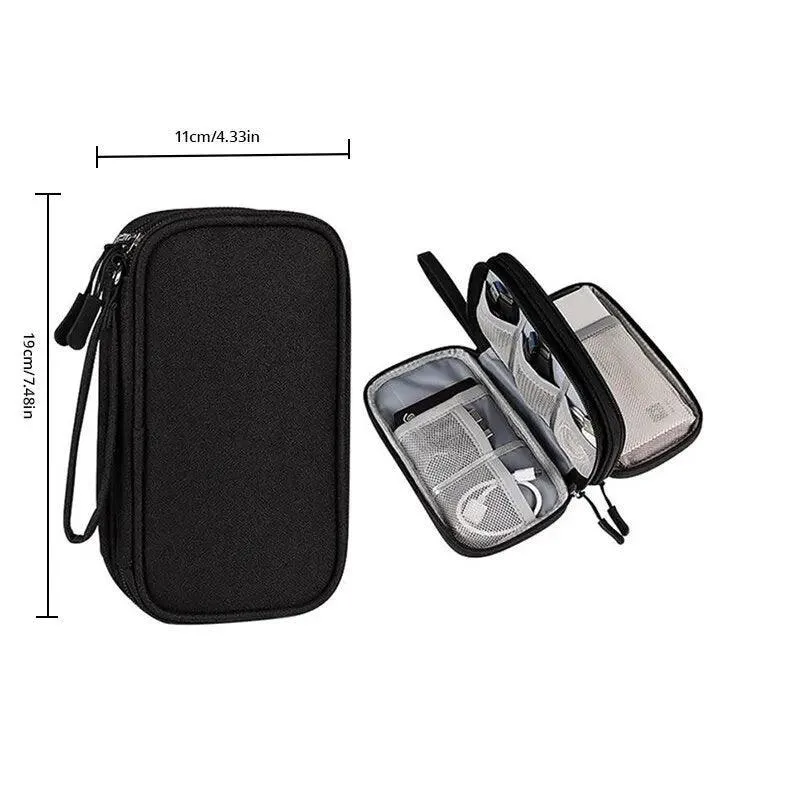 Ultimate USB Cable Travel Organizer: Chic Digital Accessory Bag