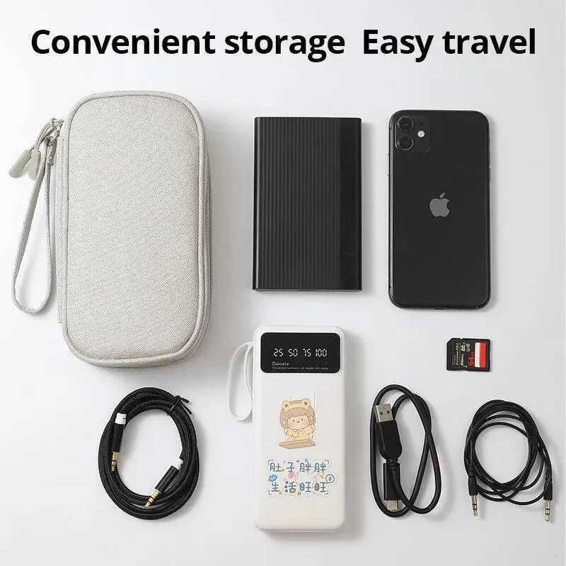 Ultimate USB Cable Travel Organizer: Chic Digital Accessory Bag