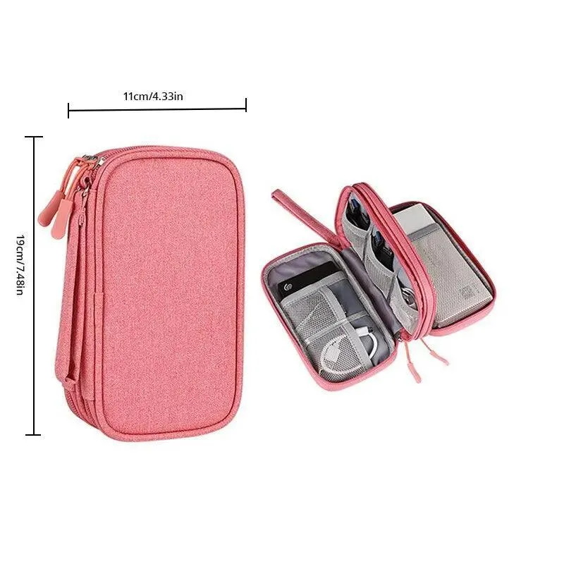 Ultimate USB Cable Travel Organizer: Chic Digital Accessory Bag