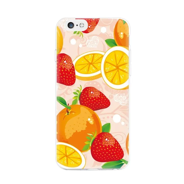 Ultra Thin Phone Case For iPhone 7 6 5 4 TPU Bags Cover For iPhone 5S 6S 4S 7 Plus 5C SE Spring Autumn Tiger Painting Pattern