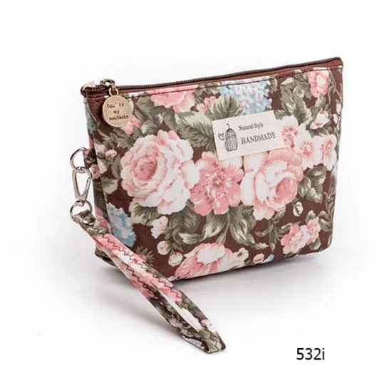 Vintage Floral Cosmetics Pouches